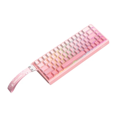 Onikuma G69 růžová QWERTY herní klávesnice