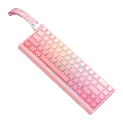 Onikuma G69 růžová QWERTY herní klávesnice