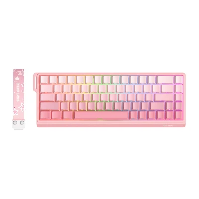 Onikuma G69 růžová QWERTY herní klávesnice