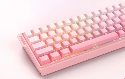 Onikuma G69 růžová QWERTY herní klávesnice