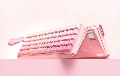 Onikuma G69 růžová QWERTY herní klávesnice