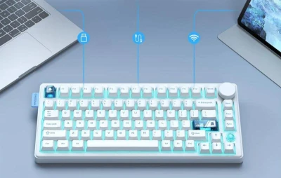 Onikuma MT706 bílá QWERTY mechanická klávesnice