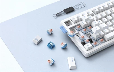 Onikuma MT706 bílá QWERTY mechanická klávesnice