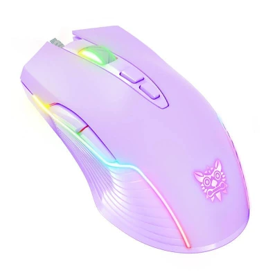 Onikuma CW905 fialová drátová RGB herní myš