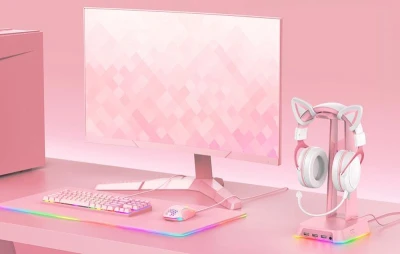 Onikuma Stojan na sluchátka ST-2 růžový
