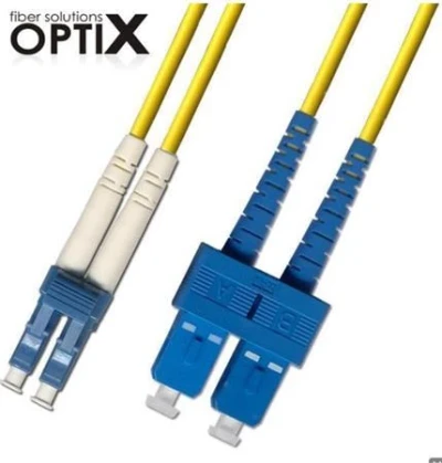 Opticord OPTIX LC/UPC-SC/UPC Optický patch cord 09/125 1m G657A