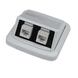 Opticord OPTIX STP dvojzásuvka ABB TANGO 2xRJ45 cat.6, na omítku