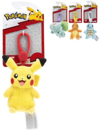 ORBICO PLYŠ Přívěšek na klíče postavička Pokémon klíčenka 4 druhy