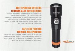 Orcatorch Svítilna D710 3000 lm