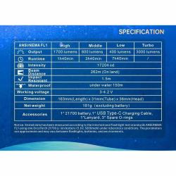Orcatorch Svítilna DC710 3000 lm