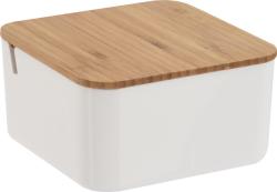Organizér se zrcátkem 13cm, PH/bambus, hranatý, kulatý mix