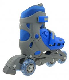 Truly TRISKATE BASIC, šedo-modré kolečkové brusle