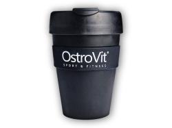 Ostrovit Mug 340ml čierny hrnček so skrutkovacím viečkom Ostrovit Mug 340ml čierny hrnček so skrutkovacím viečkom