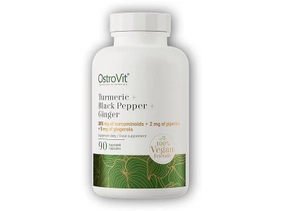 Ostrovit Turmeric + Black peper + Ginger 90 tablet kurkuma, černý pepř, zázvor Ostrovit Turmeric + Black peper + Ginger 90 tablet kurkuma, černý pepř, zázvor