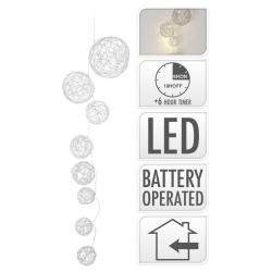 Osvětlení Koule STŘ, závěs 90cm, 8LED s časovačem