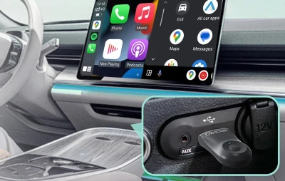Ottocast CA505-T MINI černý bezdrátový adaptér 2 v 1 pro CarPlay a Android Auto