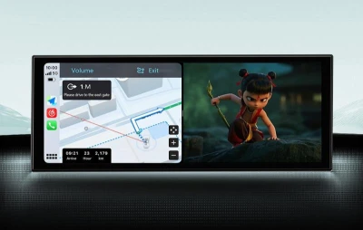 Ottocast OTTOAIBOX N95C černý monitor do auta se zadní kamerou