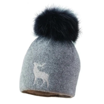 Ovčíno dámská vlněná čepice SOB