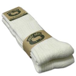 Ovčíno Podkolenky z ovčí vlny 425 g - sada 2 páry bílé POUZE EU 35-38 (VÝPRODEJ)