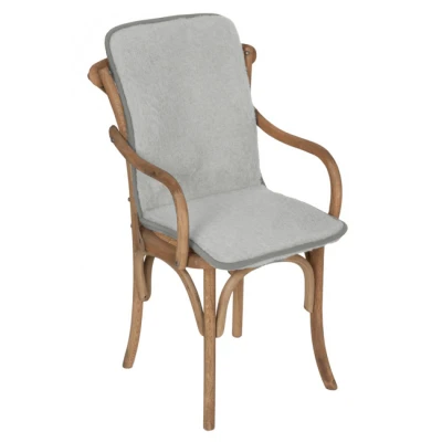 Ovčíno podsedák s opěrkou z ovčí vlny jednobarevný – 95 × 43 cm