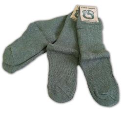 Ovčíno Ponožky z ovčí vlny zelené 3 páry - volný lem POUZE EU 39-42 (VÝPRODEJ)