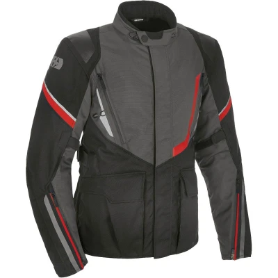 OXFORD Montreal 4.0 Dry2Dry černo-šedo-červená pánská bunda na motorku