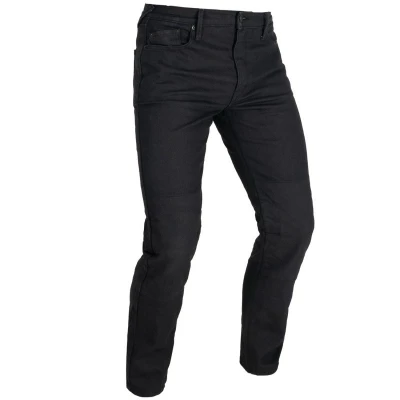OXFORD Original Approved AAA Slim Jeans černé pánské motocyklové kalhoty