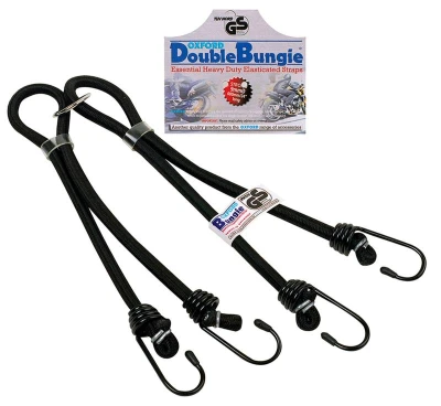 OXFORD Double Bungee černý gumicuk