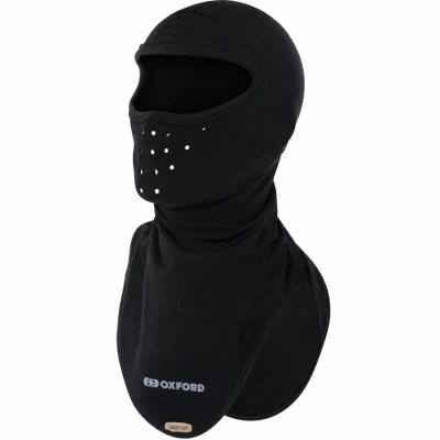Oxford Balaclava Deluxe Micro Fleece černá kukla na motorku