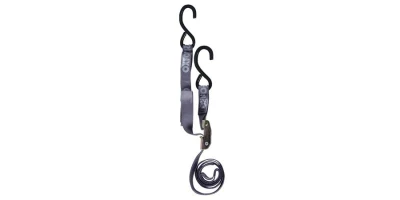 OXFORD S-Hook Straps šedé nastavitelné zesílené upínací popruhy s rychloupínací spojkou