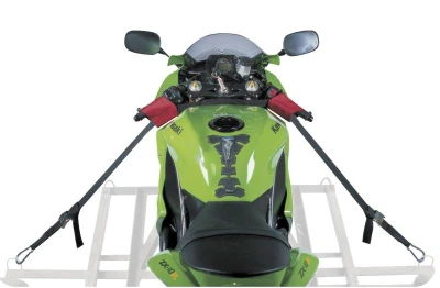 OXFORD Super WonderBar červeno-černé řídítkové popruhy pro zajištění motocyklu