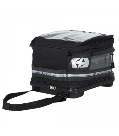 Oxford Tankbag na motocykl F1 QR, (černý, s rychloupínacím systémem na víčka nádrže, objem 18 l) Oxford Tankbag na motocykl F1 QR, (černý, s rychloupínacím systémem na víčka nádrže, objem 18 l)