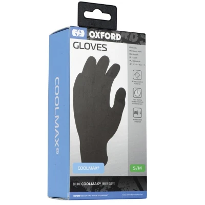 OXFORD Coolmax černé vložky do rukavic