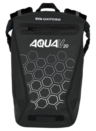 Oxford Vodotěsný batoh AQUA V20 černý 20 l Oxford Vodotěsný batoh AQUA V20 černý 20 l