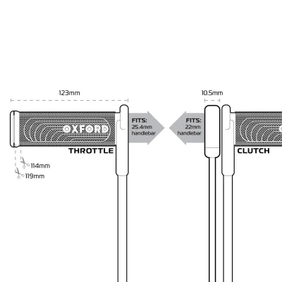 Oxford Vyhřívané gripy HotGrips Advanced Integrated Sport černé