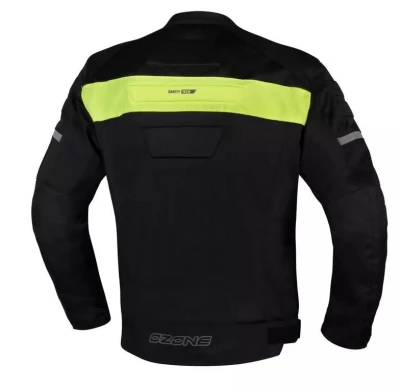Ozone Bunda na motorku Dart čierno-fluo žltá