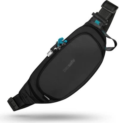 Pacsafe Ledvinka ECO WAIST PACK econyl black Pacsafe Ledvinka ECO WAIST PACK econyl black