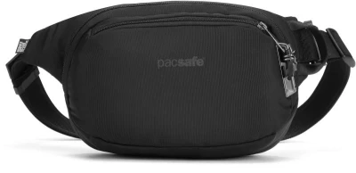 Pacsafe VIBE 100 jet black bezpečnostní ledvinka
