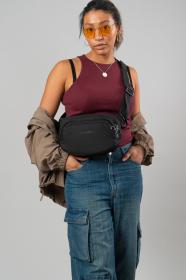 Pacsafe VIBE 100 jet black bezpečnostní ledvinka