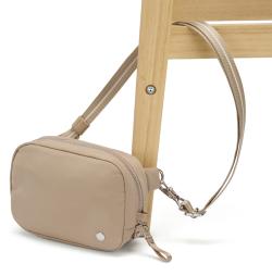 Pacsafe Ľadvinka W MICRO SLING taupe