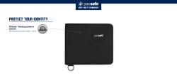 Pacsafe Peněženka RFIDSAFE BIFOLD WALLET slate