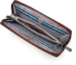 Pacsafe Peněženka RFIDSAFE CONTINENTAL WALLET garnet red