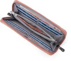 Pacsafe Peněženka RFIDSAFE CONTINENTAL WALLET rose