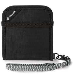 Pacsafe RFIDsafe V100 black peneženka Pacsafe RFIDsafe V100 black peneženka