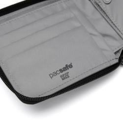 Pacsafe Peňaženka RFIDSAFE ZIP AROUND WALLET jet black