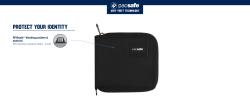 Pacsafe Peněženka RFIDSAFE ZIP AROUND WALLET slate