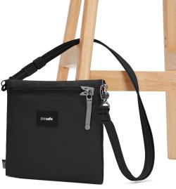 Pacsafe GO CROSSBODY POUCH jet black Taška