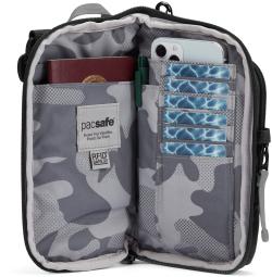 Pacsafe GO TECH CROSS BODY jet black taška