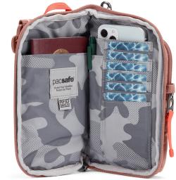 Pacsafe GO TECH CROSS BODY rose taška