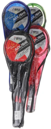Pálky badmintonové rakety v puzdre na zips 4 farby Pálky badmintonové rakety v puzdre na zips 4 farby